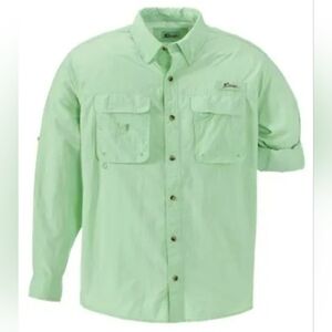 World Wide Sportsman Nylon Angler 2.0 Fishing Shirt Long Sleeve Men's Size 5XL